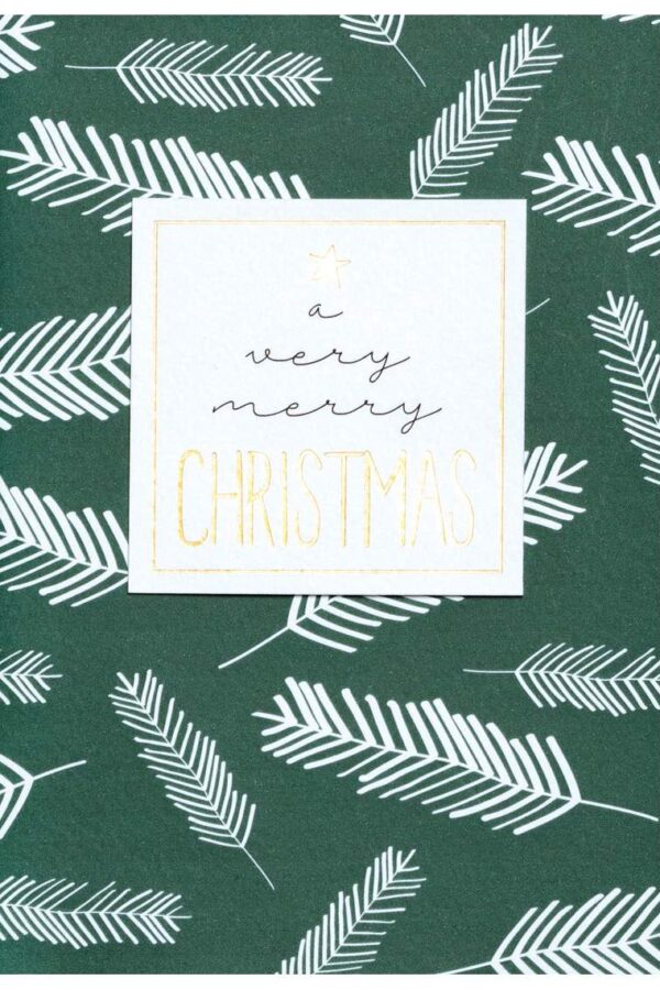 Card "A very merry christmas"