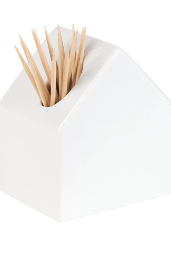 Toothpick porcelain house