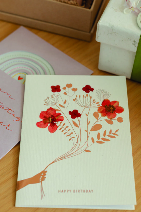 Card "Happy Birthday flowers"