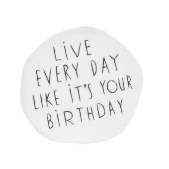 Small plate "Live every day"