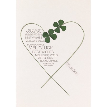 Heart blossom card "Clover"