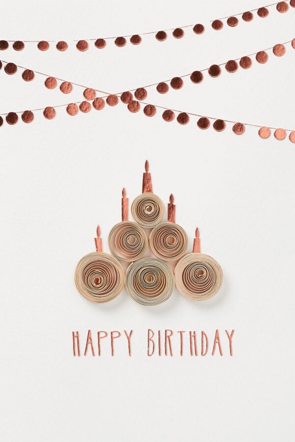 Quilling card "Happy Birthday"