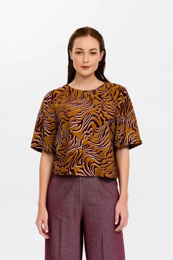 Tirian blouse korte mouwen